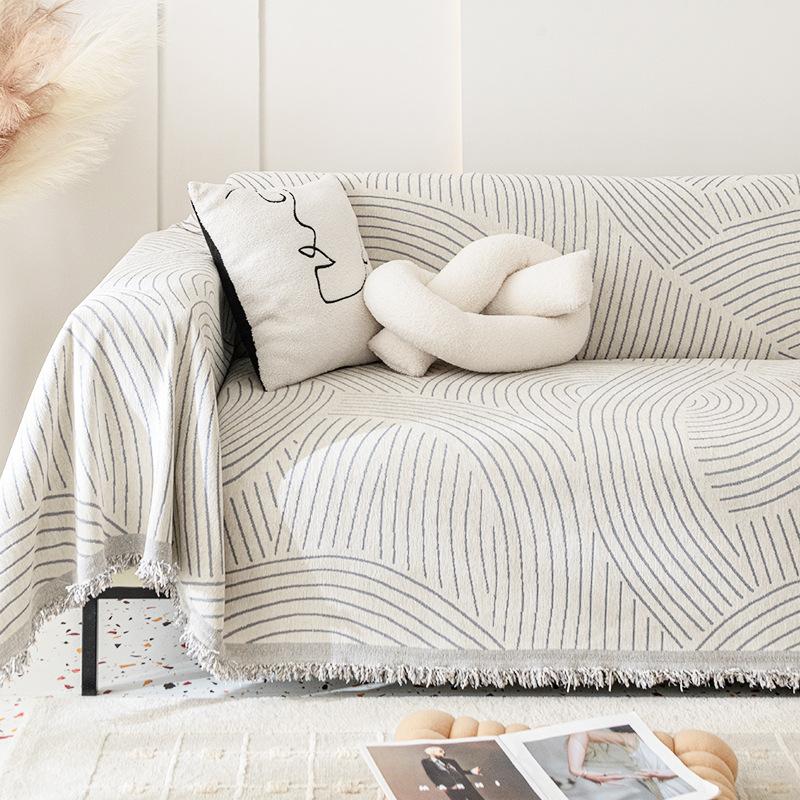 Полотенце для дивана из синели, универсальное четырехсезонное полностью покрытое пылезащитное покрытие для дивана, ткань, не царапающееся покрывало для дивана, одеяло