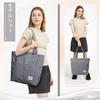 [KALIDI] tote bag ladies shoulder bag large capacity shoulder bag Larger canvas tote canvas Plain color Commuting to school for travel unisex With