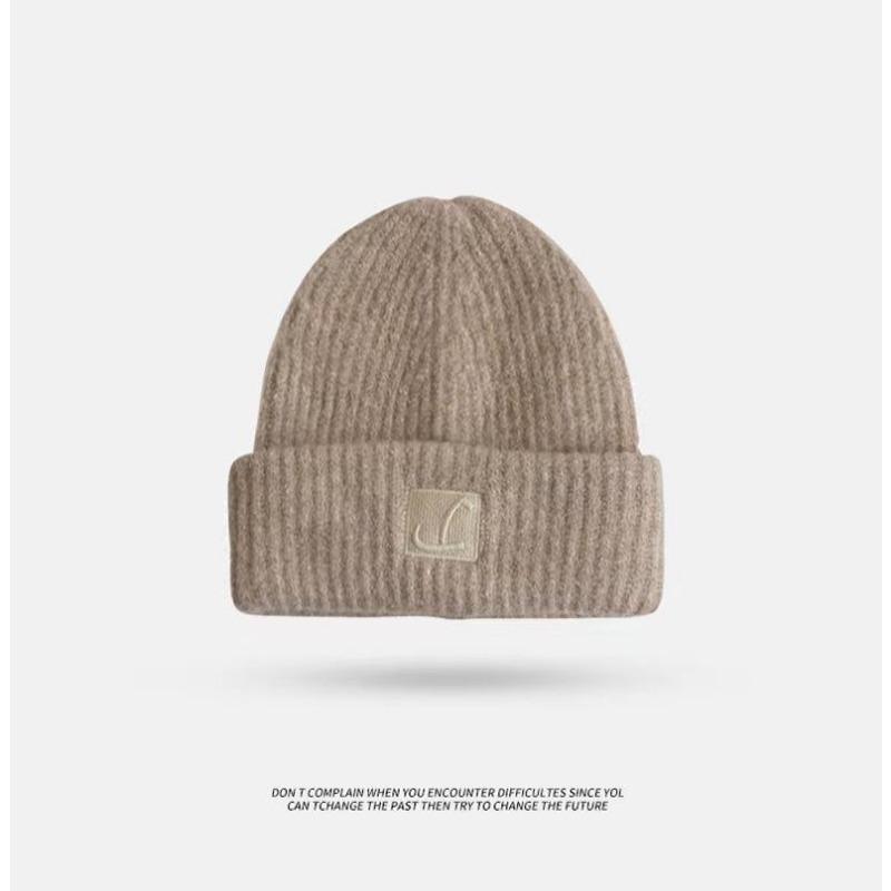 Свободная вязаная шапка корейского выпуска, женская осенне-зимняя универсальная толстая вязаная шапка, шапка Baotou