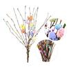 26 шт. искусственных пасхальных лоз с пастельными яйцами и ягодами, весенние цветочные стебли, ветки пасхальных яиц для цветочной композиции, домашнего декора