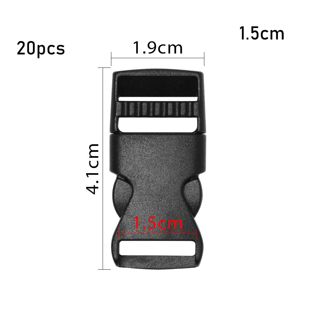 Пластиковая черная тесьма для ремня рюкзака, детали для браслета из паракорда, изогнутая пряжка, боковые пряжки