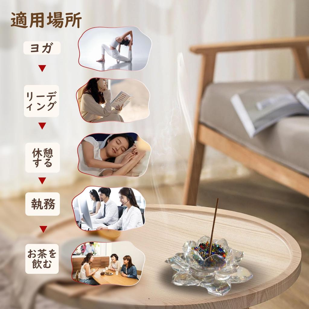 Stylish 2-in-1 Glass Incense Holder, Incense Dishes for Buddhist Altars, Soothing Incense Burner, Tea Ceremony Supplies, Interior Purification, Yoga