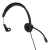 Monaural Customer Service Headset Volume Adjustment Single Sided Ear Headphone with Noise Cancelling Mic