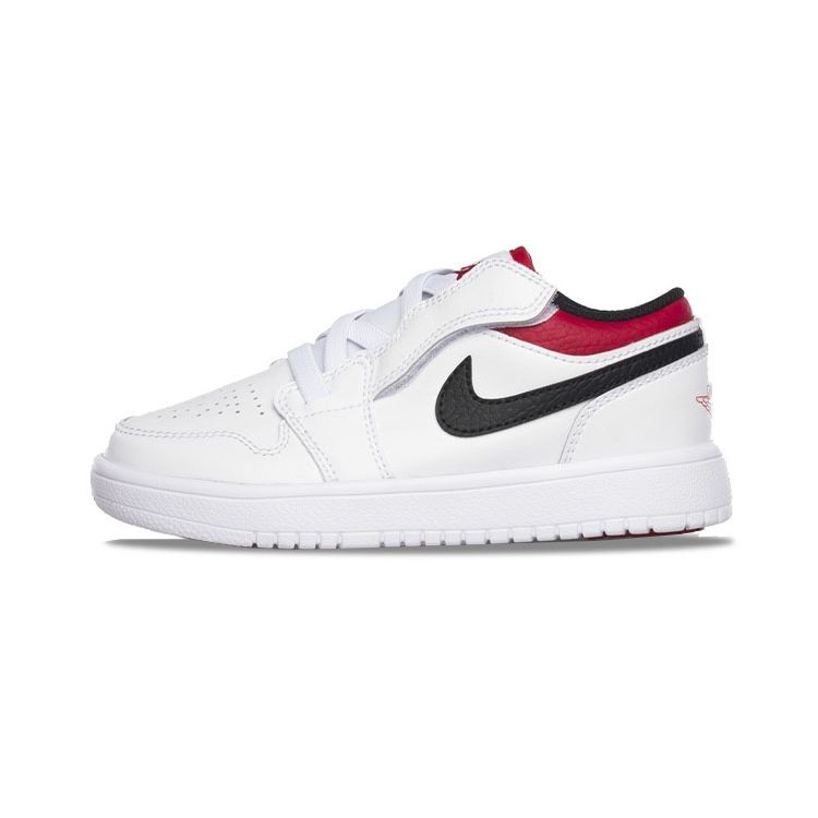 Air Jordan 1 Low ALT PS Белые спортивные красные детские кроссовки Черные BQ6066-118