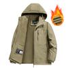 Autumn and Winter Thick Coat, Three Proof High-density Windproof and Waterproof Assault Jacket for Men's Outdoor Leisure with Fleece Jacket