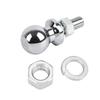 1‑7 8in Diameter Chrome Hex Nut Hitch Ball for ATV UTV Lawn Tractor 5 8x1‑3 4in Shank 2000 LBS