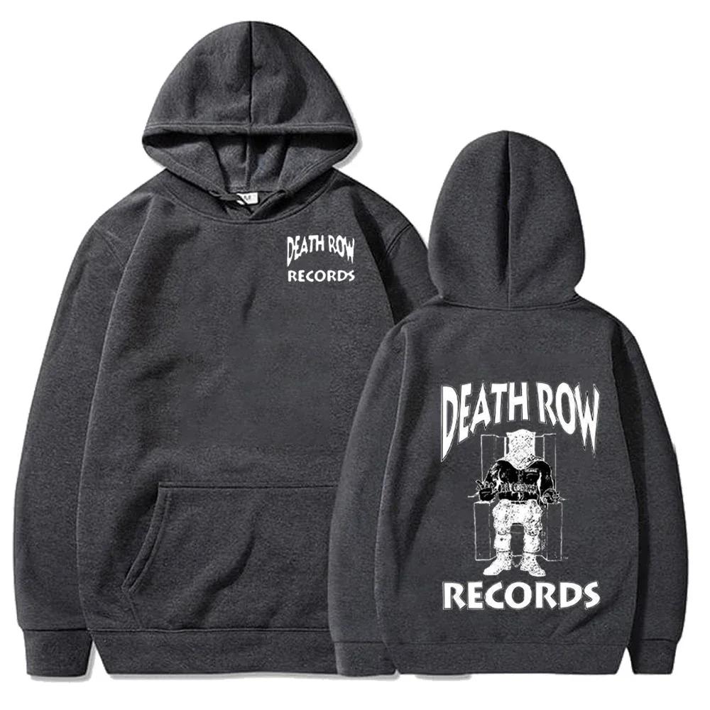 Осень/Зима Новые Худи Death Row Records Модные Свободные Худи для Мужчин и Женщин Спортивная Одежда Хип-Хоп Уличная Одежда