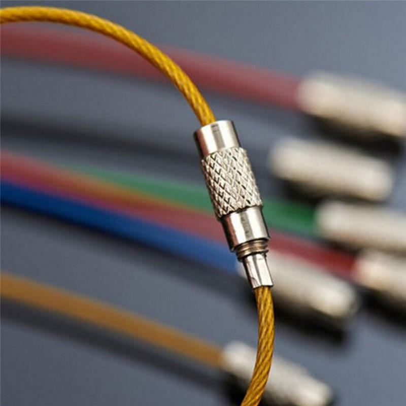 5 шт. брелок из нержавеющей стали, кабель, брелок, цепи для походов на открытом воздухе