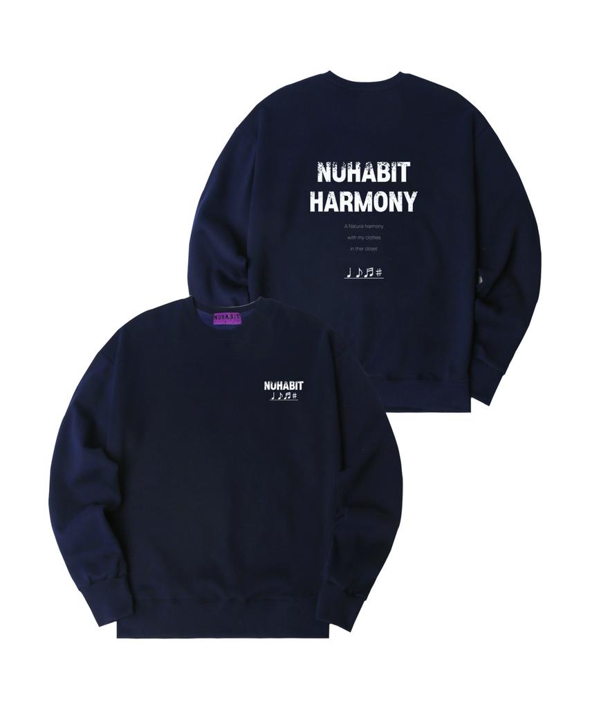 NUHABIT N/H Гармония Мелодии Свободная Толстовка на Флисе_Темно-синий (Som4-4Nh1207)