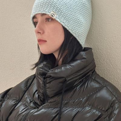 VARZAR VA Квадратная этикетка Уютная шапка-бини_6 цветов