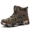 Мужские водонепроницаемые зимние рабочие ботинки со стальным носком — противоударные, противопрокольные, износостойкие, дезодорирующие, с бархатной подкладкой.
