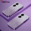 Shiny Glitter Plating Silicone Case for Huawei Honor 90 80 70 60 50 Pro SE Camera Lens Soft Back Cover