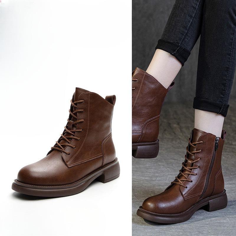 Best-selling Shoes and Boots Women's Thick-soled Ankle Boots Versatile and Slim Boots