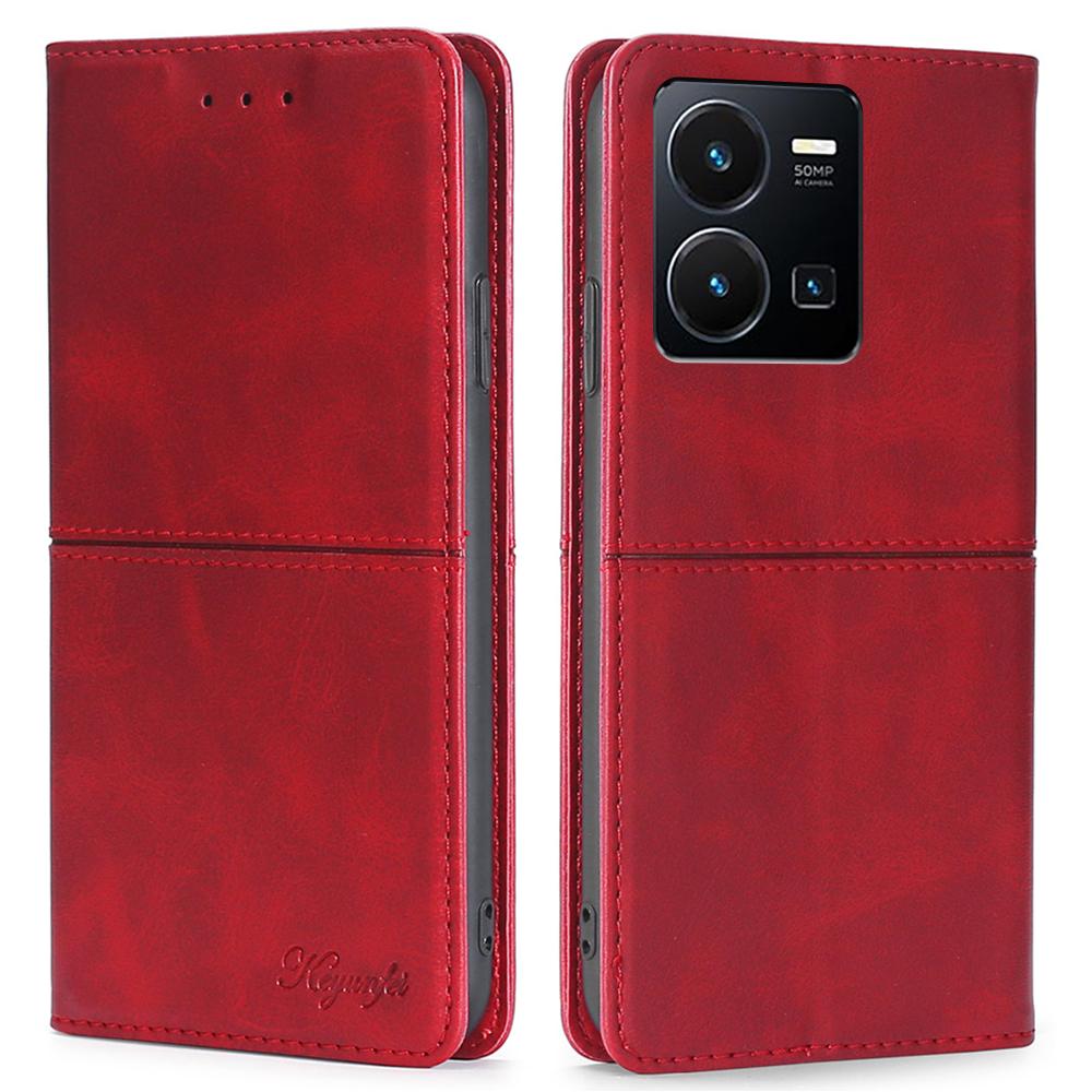 Чехол-кошелек в стиле ретро для Vivo Y31 Y51 Y21 2020 Y20 V21E V21 V20 SE Y53S Y55S V23E, чехол из искусственной кожи, кобура, подставка, слоты для карт, бампер для телефона