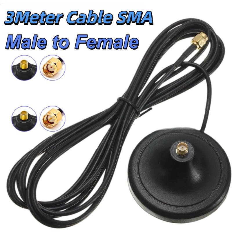 1 шт. Кабель-удлинитель антенны Длина SMA Male на Female Wi-Fi Магнитное основание Для роутера Беспроводная сетевая карта Автомобильные аксессуары