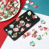 10/20 шт. милые мини рождественские плоские смоляные кабошоны скрапбукинг DIY ювелирные изделия ремесло украшения аксессуары рождественские подарки орнамент