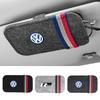 efg1 MZYJD Car Sunglasses Organizer Bag Eyeglass Holder Glasses Storage Clip For VW Volkswagen Rline Golf GTI Passat Sticker