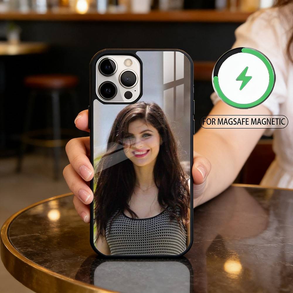 A-Alexandra D-Daddario Magnetic For Magsafe Wireless Charging Phone Case For iPhone17,16,15,14,13,12,11 Plus,Pro Max