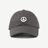 Кепка-бейсболка On the Moment Peace Mark Logo Хлопковая C3 Серая