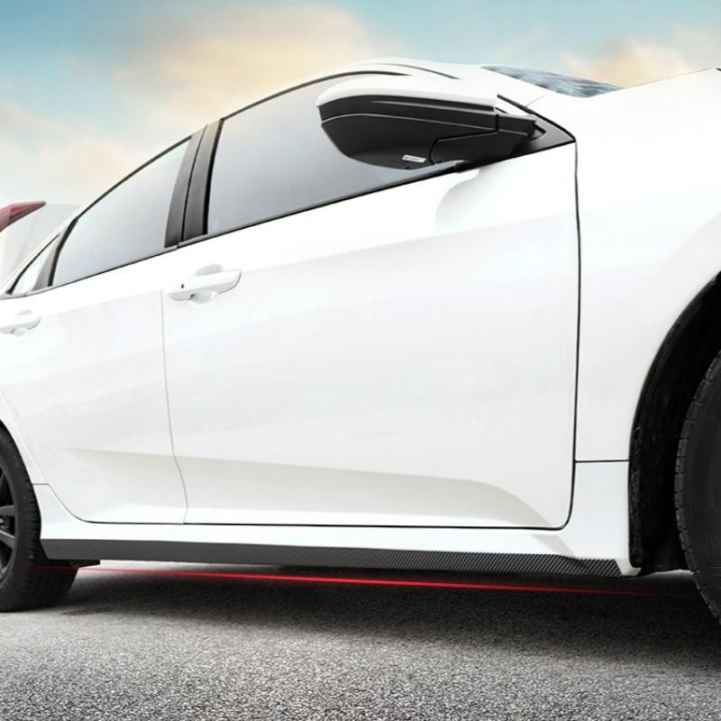 Защитная пленка для автомобильного бампера из углеродного волокна, боковая защита кузова автомобиля, защита от царапин, полоски, наклейка, защита кузова