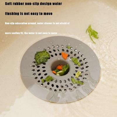 Легкий кухонный фильтр для раковины Круглый коврик для слива пола Легко чистящийся Фильтр для волос Ванная комната