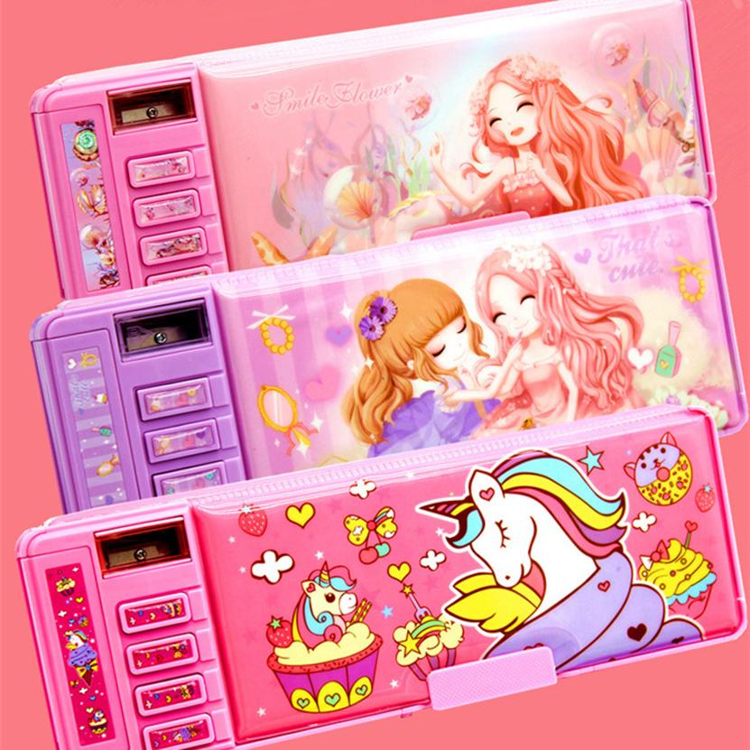 Пенал Пароль Пенал Единорог Kawaii Пеналы Многофункциональный Пенал Корейская Школьная Канцелярия