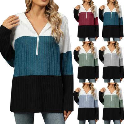 Женские толстовки с капюшоном, повседневные свободные рубашки с длинным рукавом и v-образным вырезом на пуговицах, топы, пуловеры, осенняя одежда, наряды