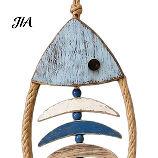 Minimalist Fashionable Home Embellishment Wooden Fish Wall Hanging Pendant With/Without LED Light, Nautical Decor, Coastal Theme Fishbone Corrosion