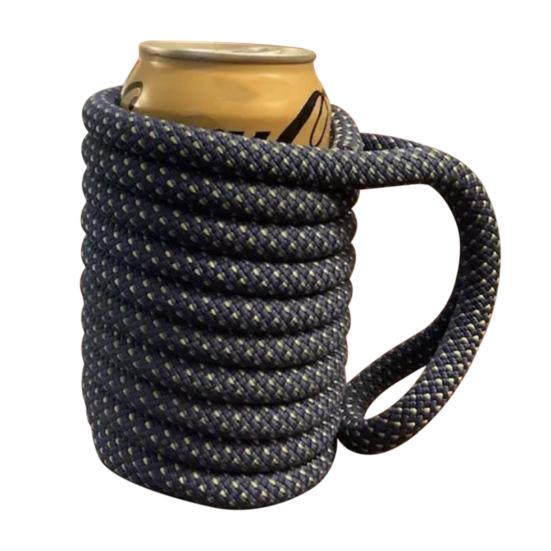 Веревка для скалолазания, чашка с рукавом, охладитель, изолированный держатель для пивной бутылки, веревка ручной работы, подарок для альпинистов, подходит для банок на 12 унций, для бутылок с высокими банками на 16 унций