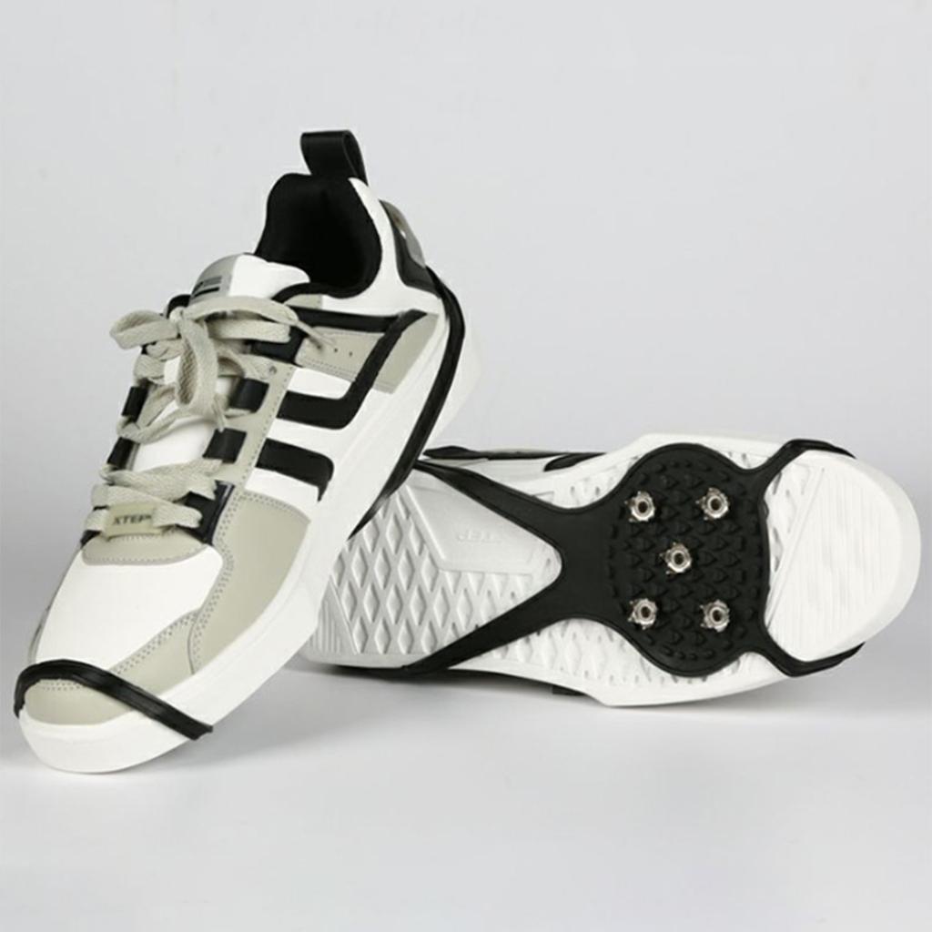5 Teeth Ice Cleats Snow Grips Crampons Ice Gripper Spike Grips Cleats Ice Snow Traction Cleats Grippers for Men Women