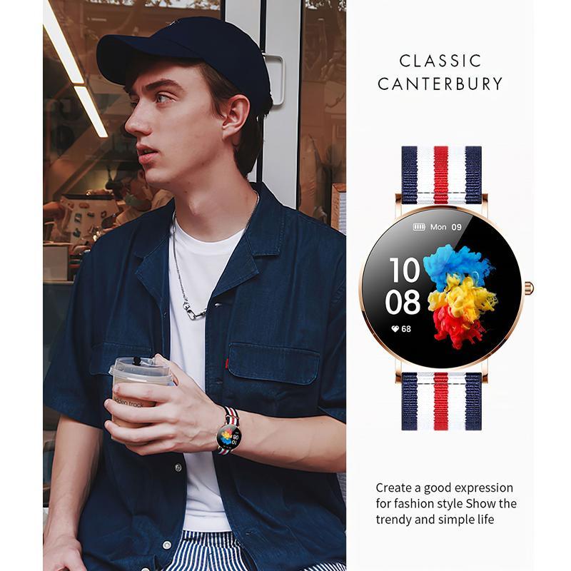 Новые ультратонкие смарт-часы для женщин AMOLED 360*360 HD пиксельный дисплей Всегда показывают время Напоминание о звонке Смарт-часы для леди AVE