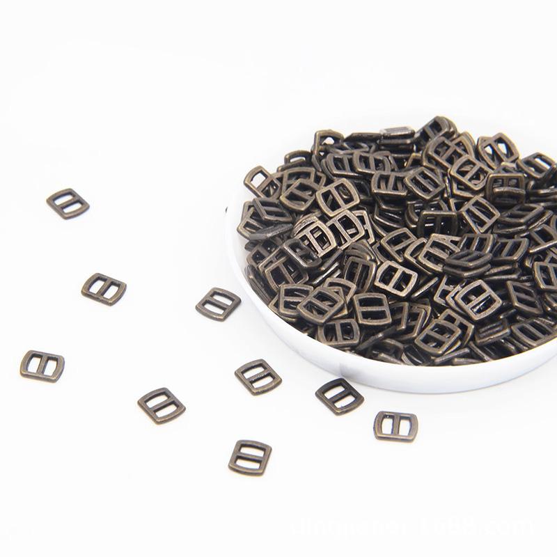10pcs Craft Supplies Square Mini Buckles Metal Adjustable For Tiny Belt Bag Clothes Accessories