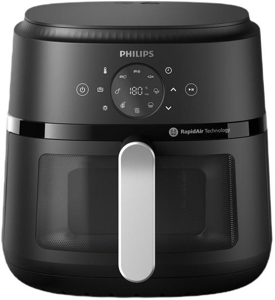 Philips Air Fryer Ovi NA231/00, 6.2 L, 13 Programs, Black, with Viewing Window