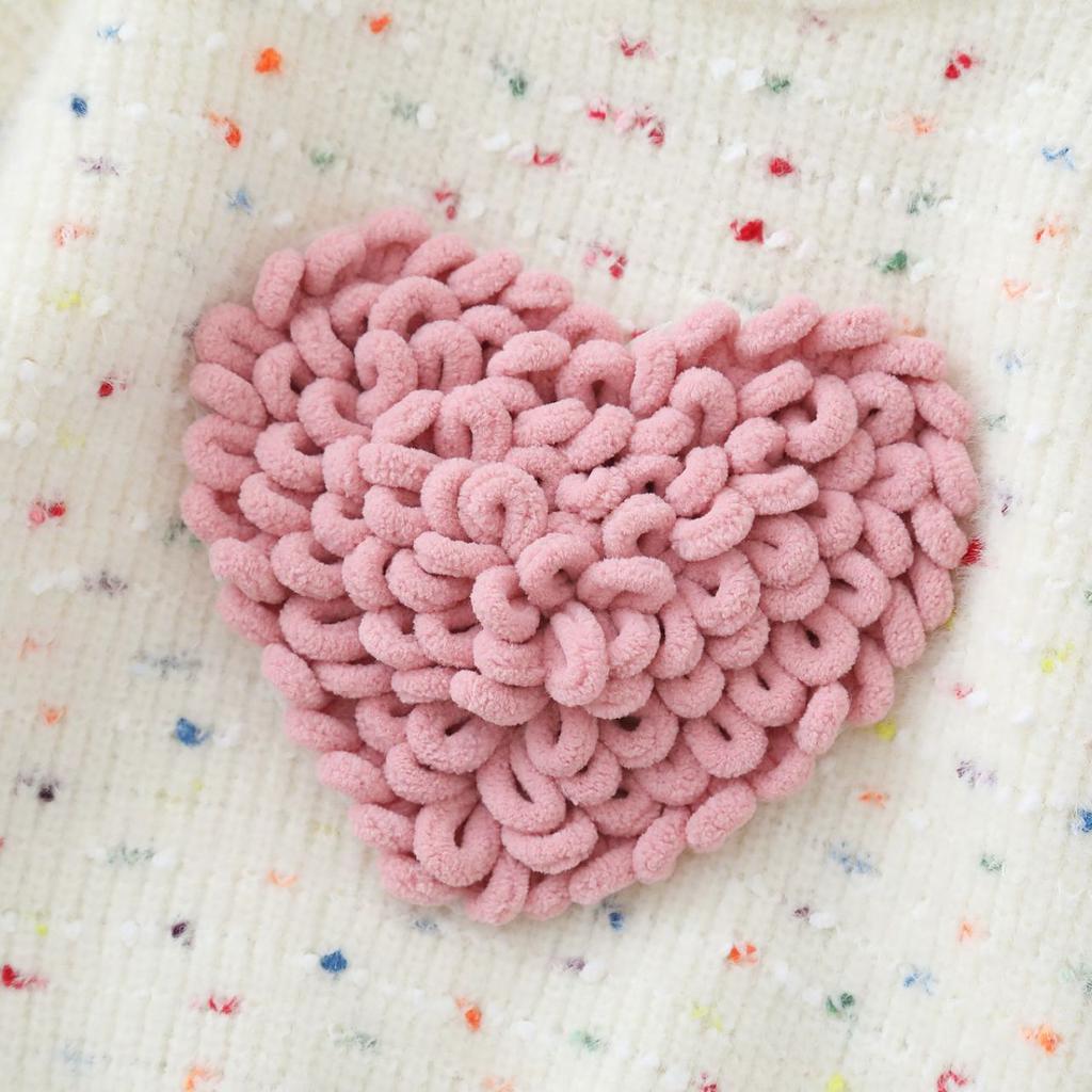 Свитер для девочек с круглым вырезом, вязаная базовая рубашка, милый плюшевый бархатный утолщенный детский свитер