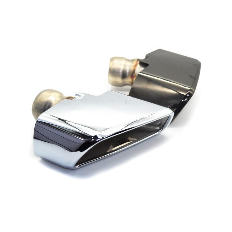 Compatible Stainless Steel Tailpipe for 18 BMW New 5 Series 525/530/540 G30/G38 - MP Square Design