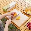 300CM/Roll Outdoor Disposable Cutting Board Mat with Two-Way Slider Cutter Camping BBQ Picnic Anti-Slip Meat Vegetables Cutting Pad
