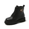 Fashion Outdoors Boots for Ladies Non-Slip Solid Color Women's Ankle Boots 2024 New Autumn Winter Lace-up Warm Wear Resistant Boots