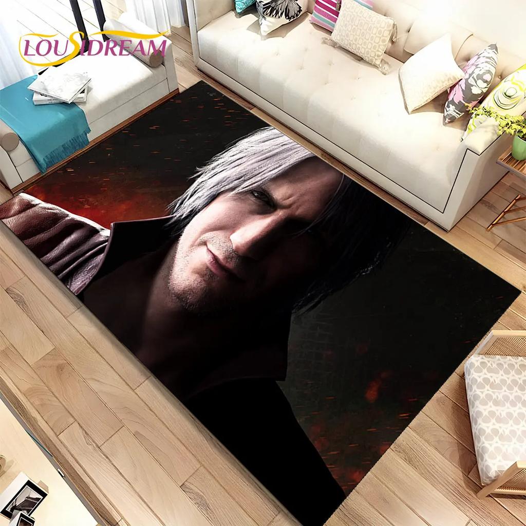 3D HD D-Devil May Cry DMC Game Gamer Коврик, Коврик для дома Гостиная Спальня Диван Коврик Декор, детский нескользящий напольный коврик