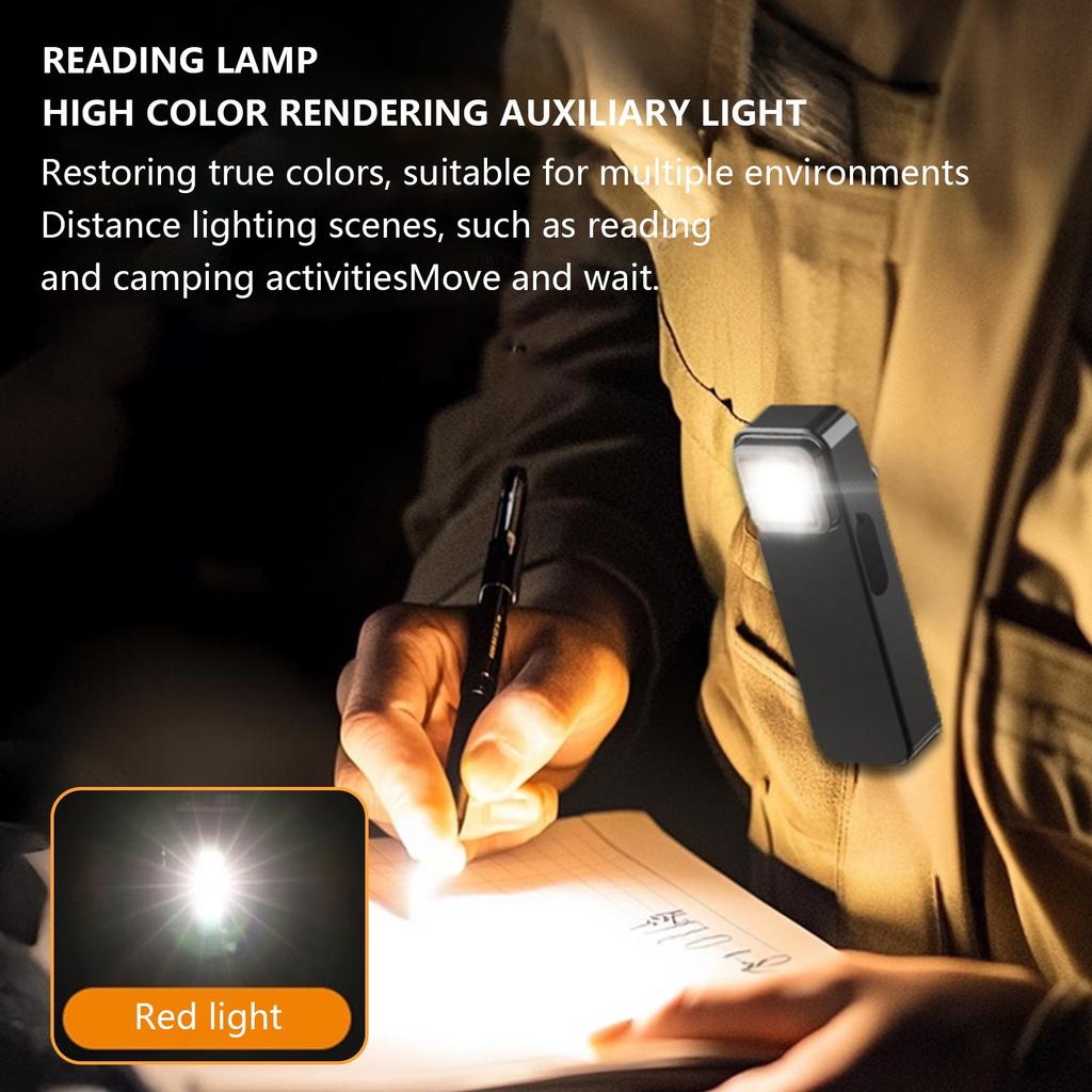 Фонарь с зажимом для большого пальца, светодиодный фонарик с мощным светом, портативный многофункциональный портативный аварийный фонарь