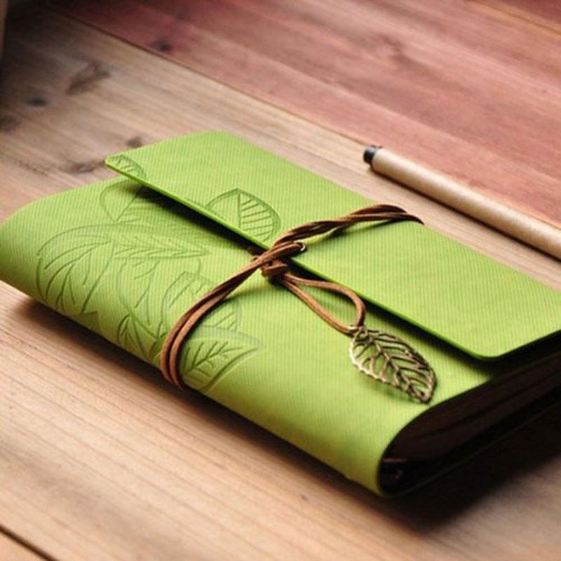 Retro Personality Leather Notebooks Journal Notepads Ring Binder Diary Notebook