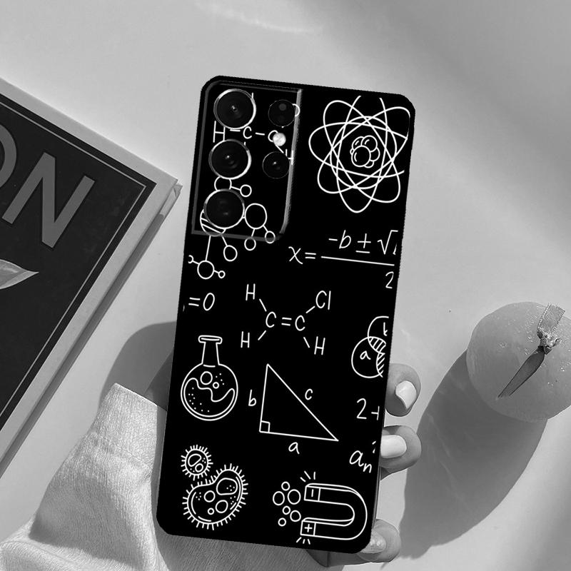 Чехол для телефона с принтом Физика Химия Математика для Samsung Galaxy S25 Ultra S24 S20 S21 S22 S23 Plus S9 S10 S24 FE Задняя крышка