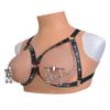 Leather Nipple Clamps with PP Chain Golly Chain Female Breast Stimulation BDSM Sexy Kink Nipple Clips for Women Erotic Toy