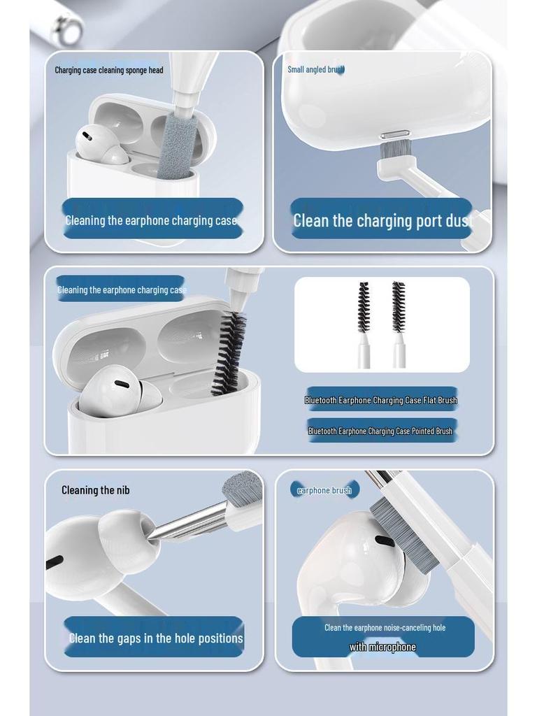 K22 Многофункциональный набор для чистки 22-в-1 для клавиатур, гарнитур и экранов