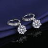 Серьги-кисточки в стиле Live Fashion с имитацией муассанита, на шести крапанах, 2 карата, для женщин | Простой дизайн серьги-кольца