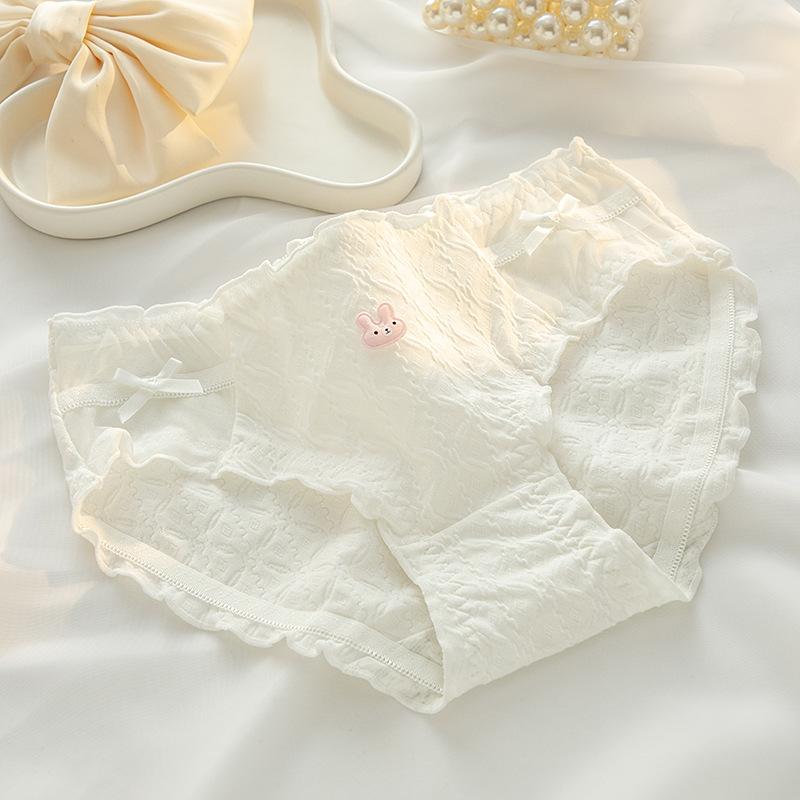 5A Full Pants Antibacterial Cotton Underwear Women's Pure Cotton Breathable Waist Waist Hip Briefs Cute Student Triangle Panties