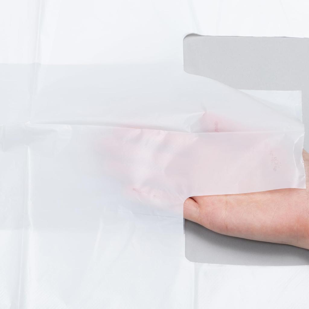 Япония Пак Пластиковый Пакет Молочный Размер 8 для Восточной Японии и Размер 25 для Западной 16см Ширина 9см Глубина x 34см Тисненый с 100 пакетами Пакеты, Белый, Япония, +