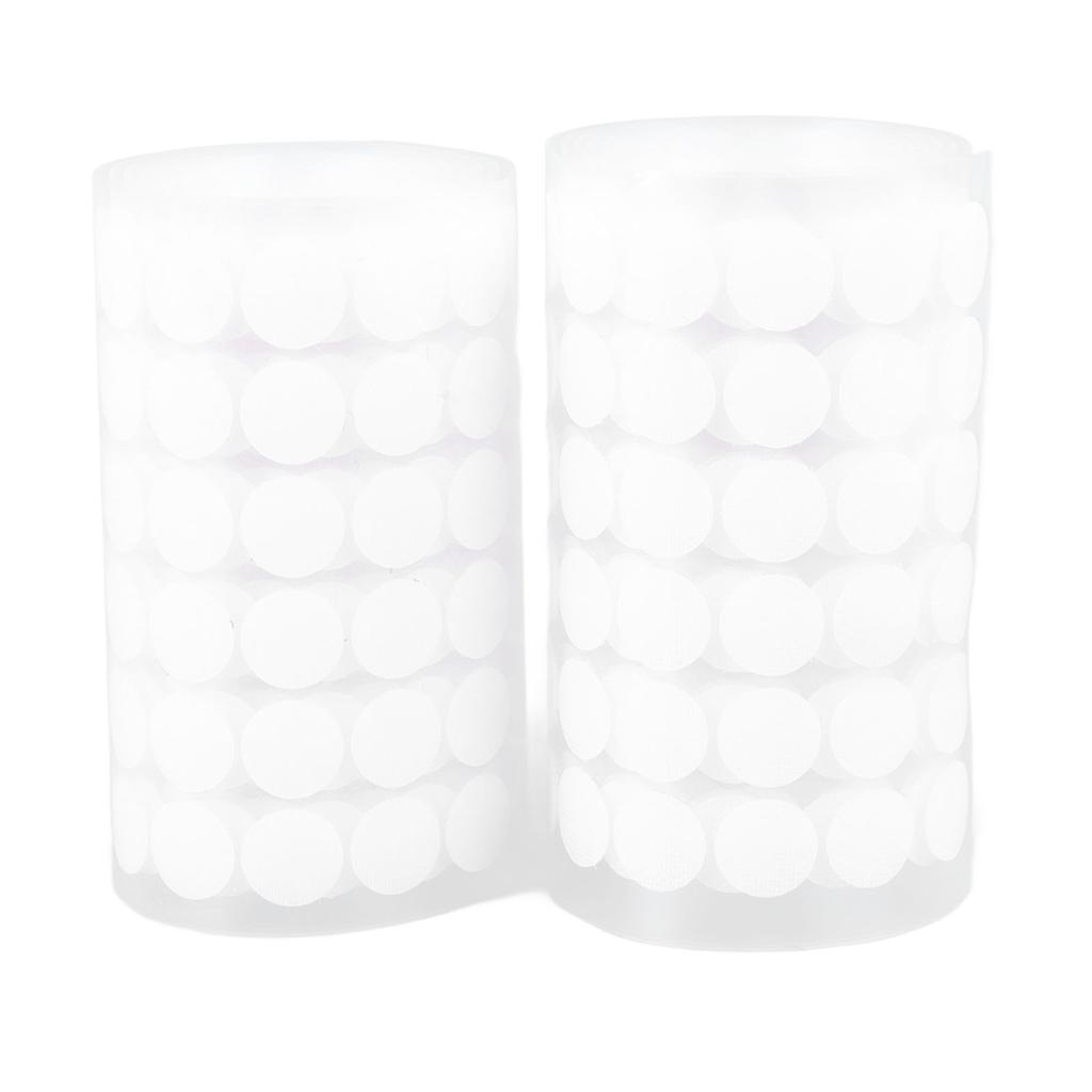 2 рулона 504 пары 1,5 см крючки и петли точки белые самоклеящиеся ленты точки липкая лента