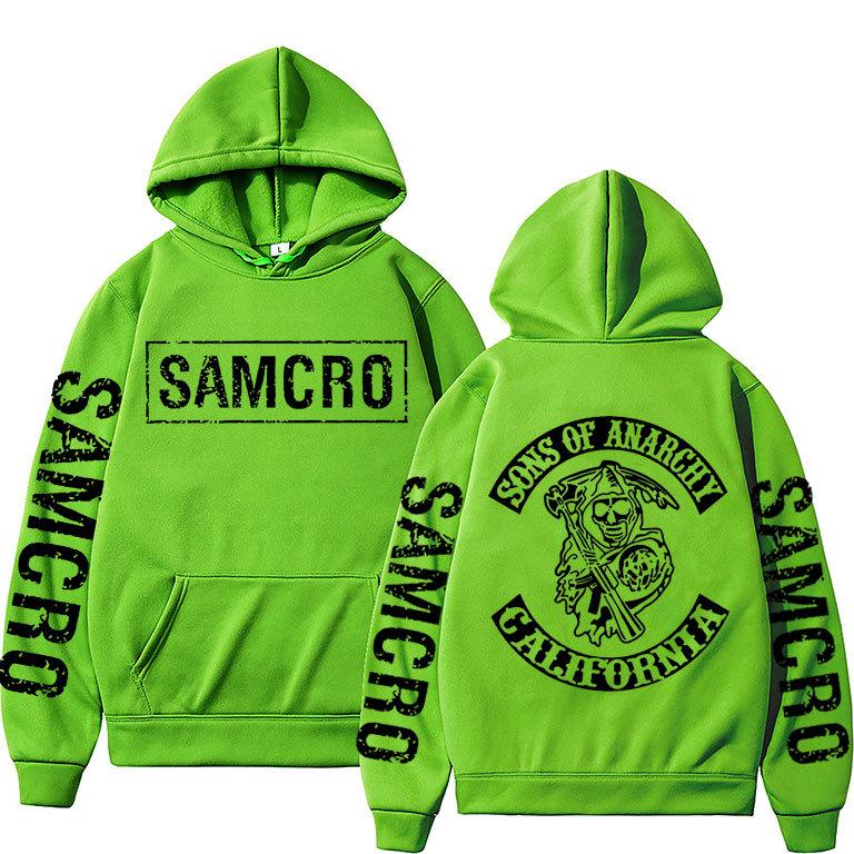 Толстовка унисекс с капюшоном Sons of Anarchy SAMCRO с двухсторонним логотипом
