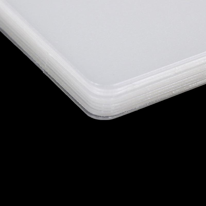 10 шт., пустая прозрачная визитная карточка, водонепроницаемая для школьных канцелярских товаров