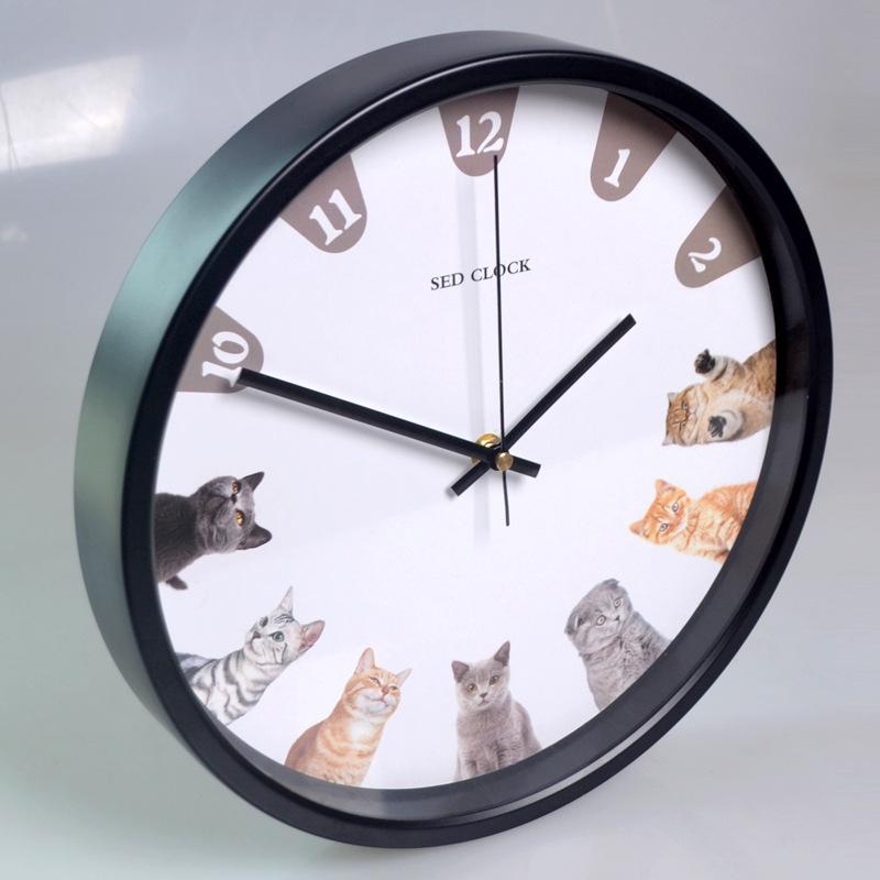 12-дюймовые Бесшумные Часы Гостиная Бесплатная Доставка Модные Настенные Часы Креативные Цифровые Настенные Часы Спальня Простые Большие Металлические
